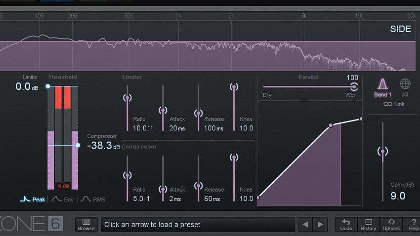 How to control mix elements with mid/side compression