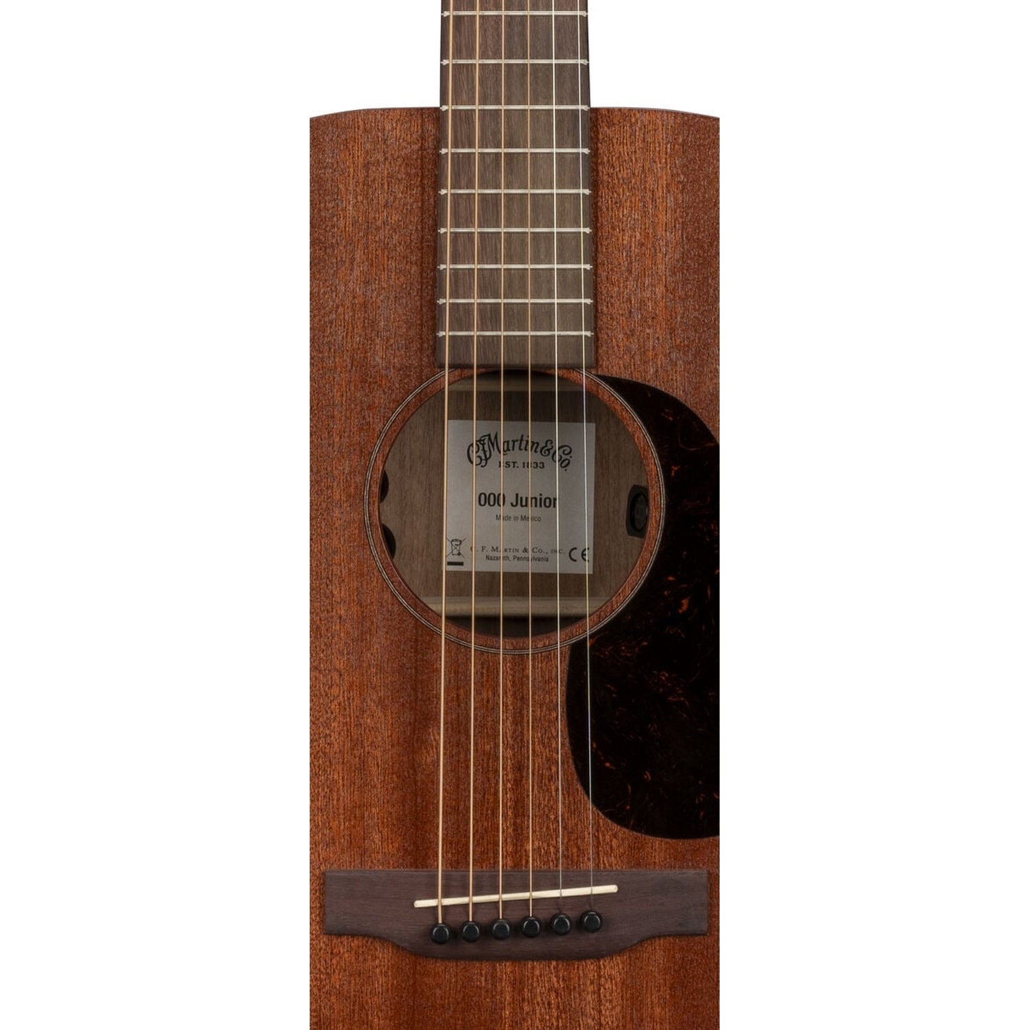 CF Martin 000 Junior Series E Sapele 6 String Electro Acoustic Guitar