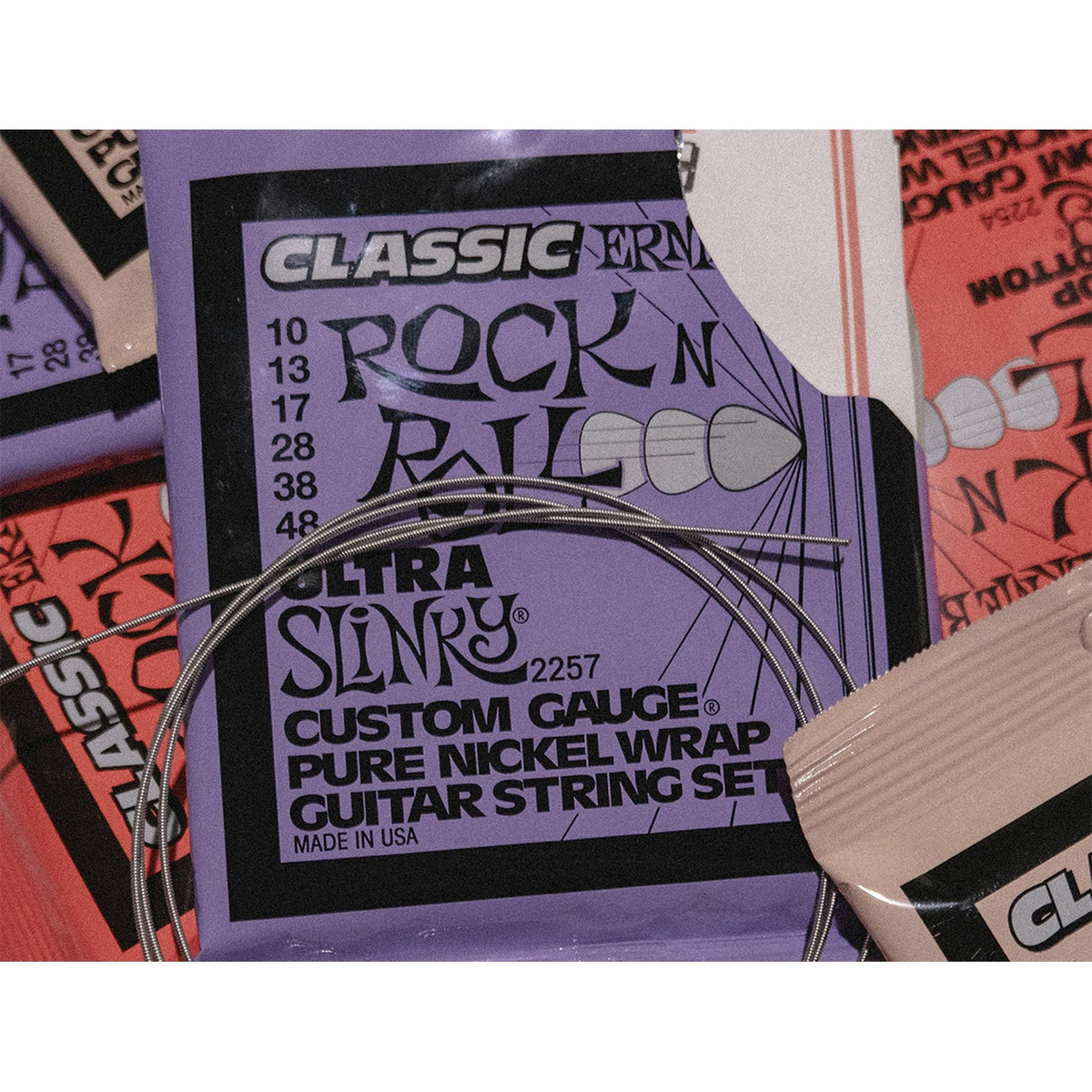 Ernie Ball Slinky Classic Rock N Roll Skinny Top Heavy Bottom Electric Guitar Strings - 10-52