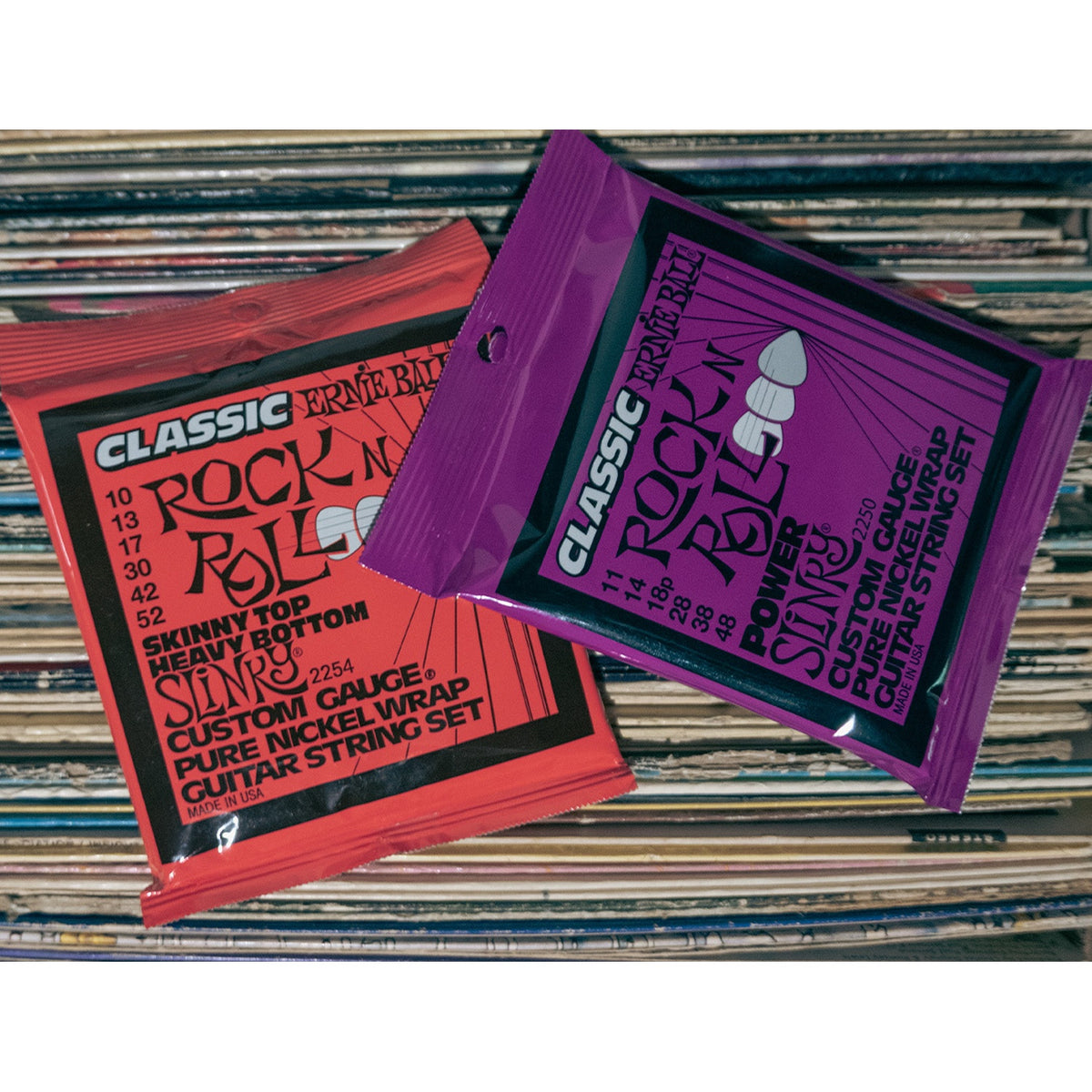 Ernie Ball Ultra Slinky Classic Rock N Roll Pure Nickel Electric Guitar Strings - 10-48