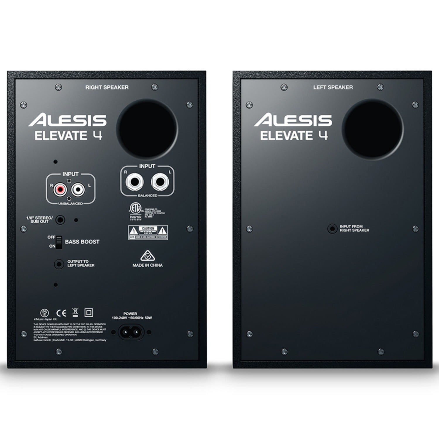 Alesis Elevate 4 4-Inch Powered Active Studio Monitor Speakers - Pair