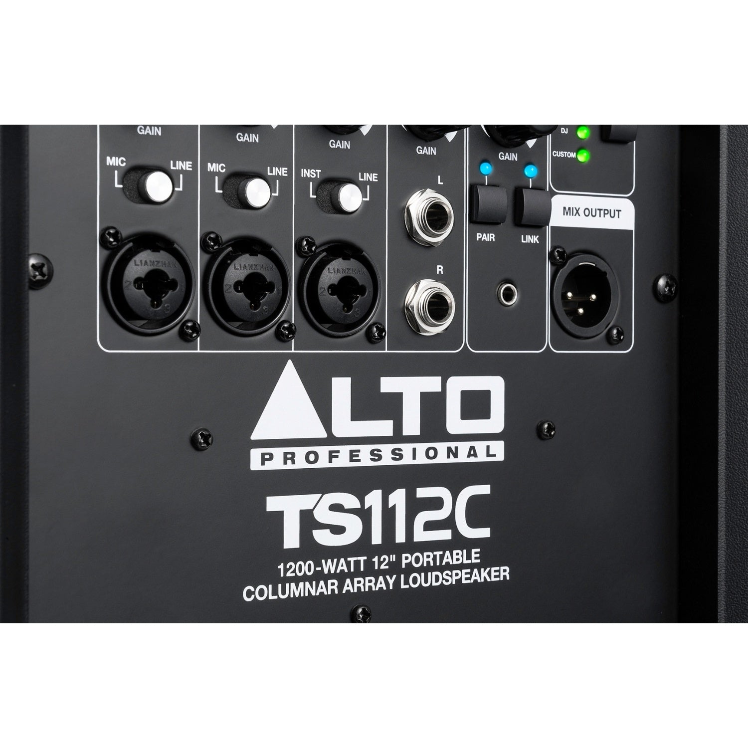 Alto TS112C 1200W Portable Column Array PA Speaker with DSP and Bluetooth