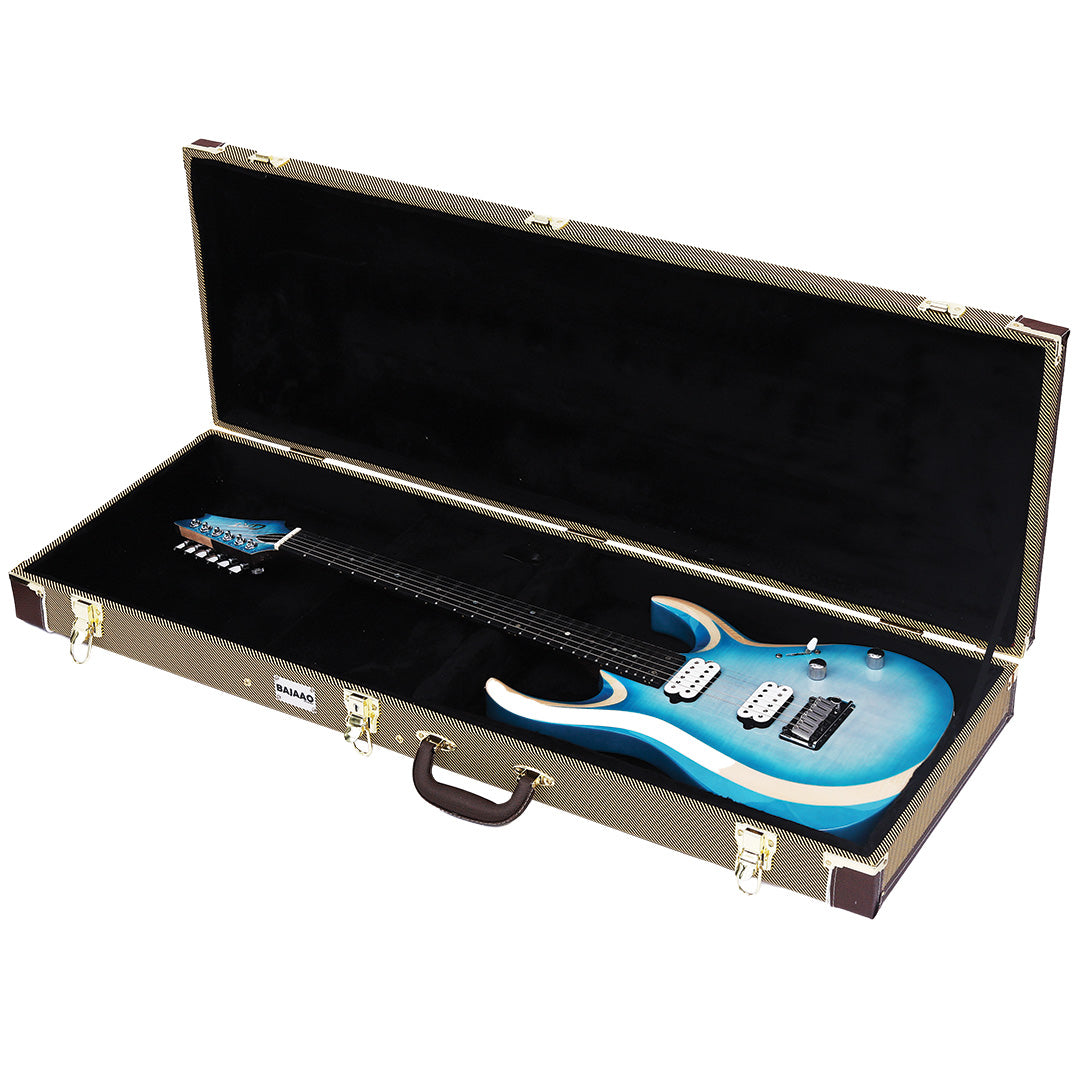 Bajaao Electric Guitar Hardshell Case in Tweed
