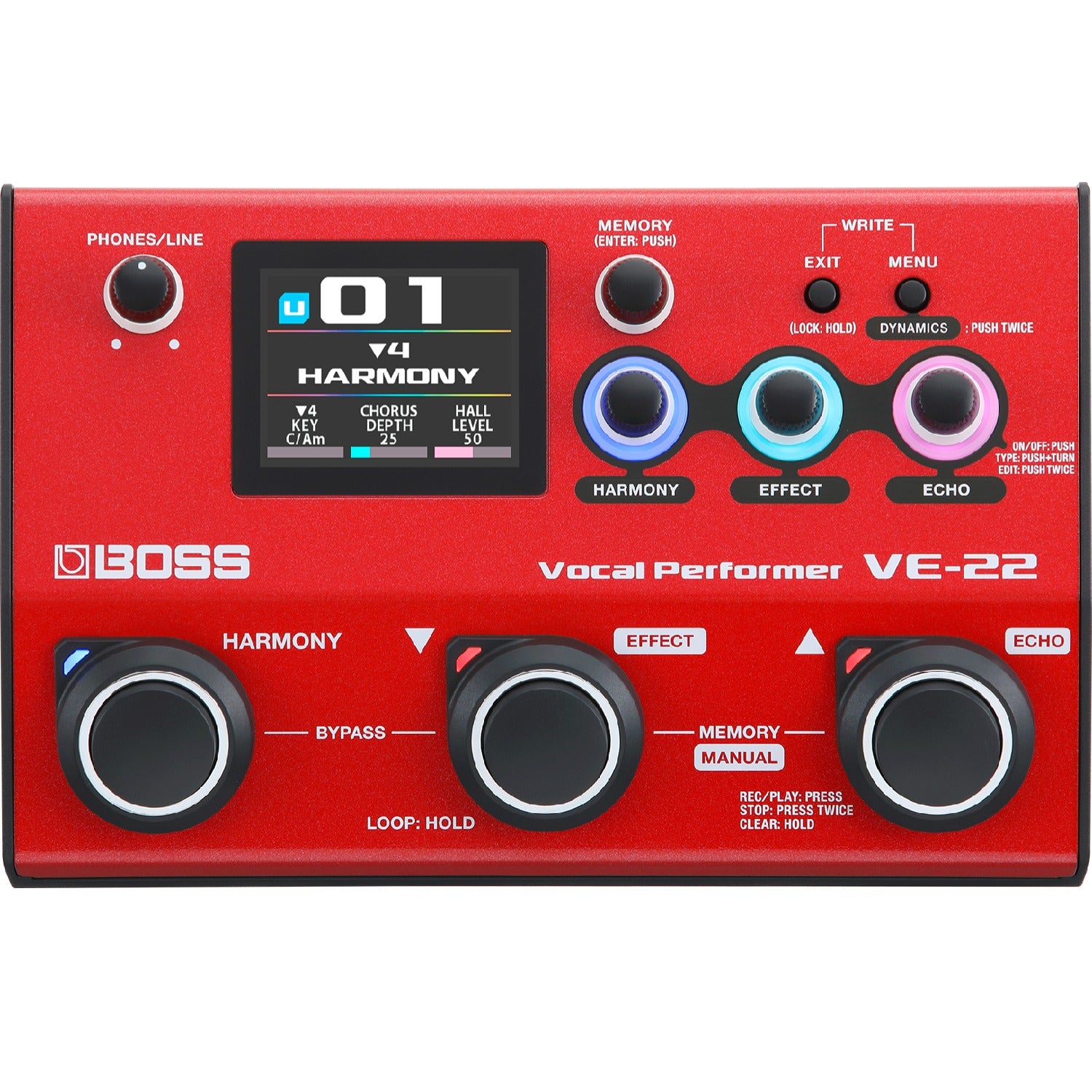 Boss VE-22 Vocal Performer Effect Pedal