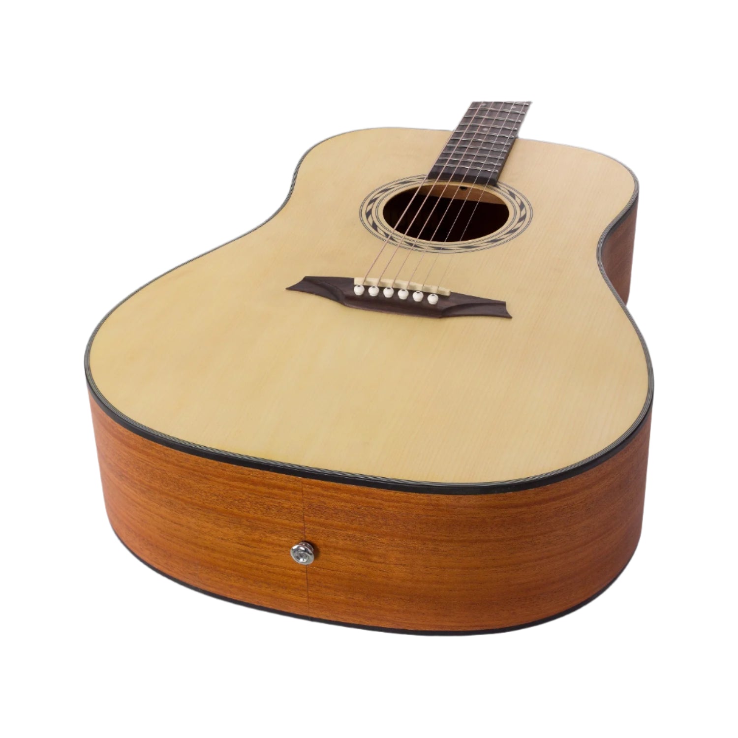 Bromo BAB1 Blanc Series Dreadnought 6 String Acoustic Guitar