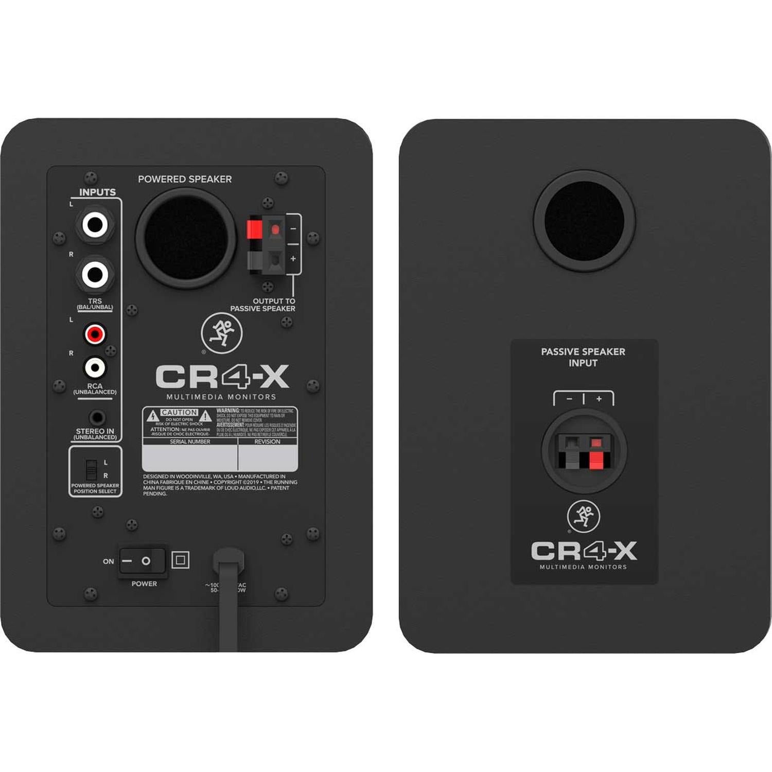 Mackie CR4 XBT Class D Studio Multimedia Monitor Pair with Bluetooth