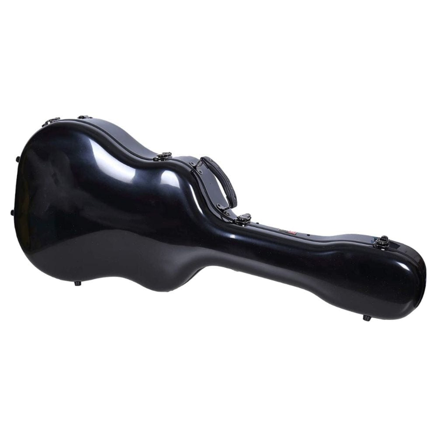 crossrock acoustic guitar cases crossrock crf-2020 dbk deluxe fiberglass dreadnought guitar case - black