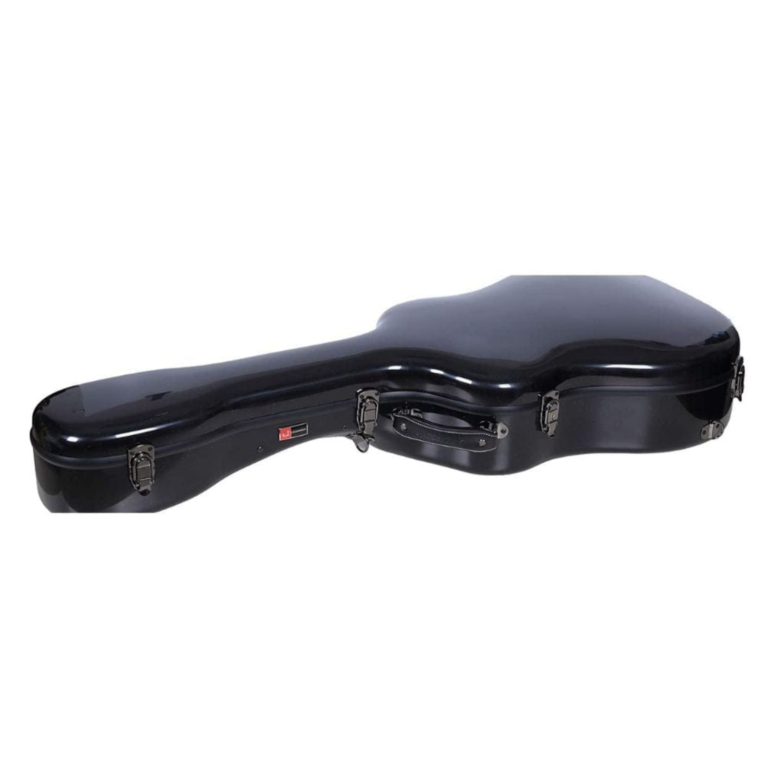 crossrock acoustic guitar cases crossrock crf-2020 dbk deluxe fiberglass dreadnought guitar case - black