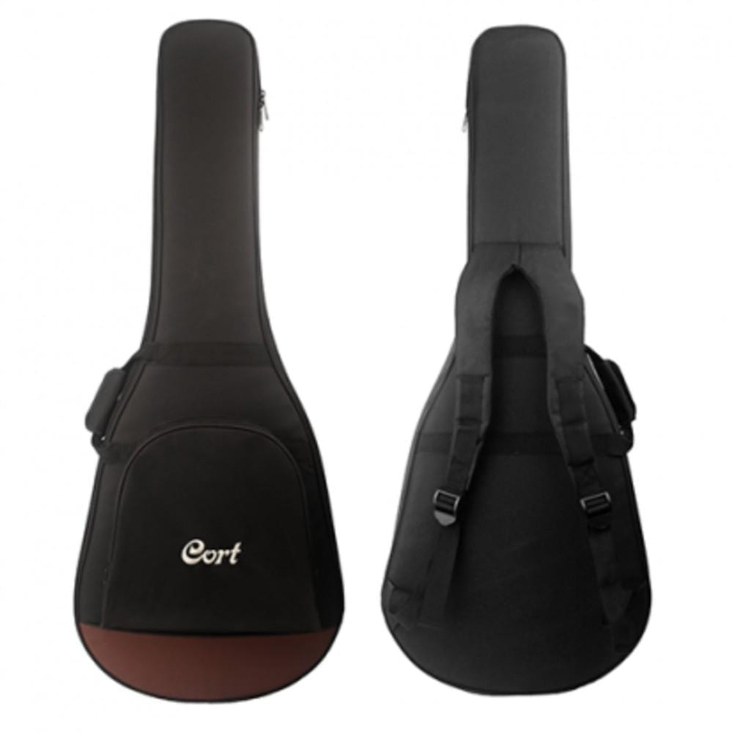 cort electro acoustic guitars cort core oc mahogany 6-strings electro acoustic guitar with bag- open pore black burst