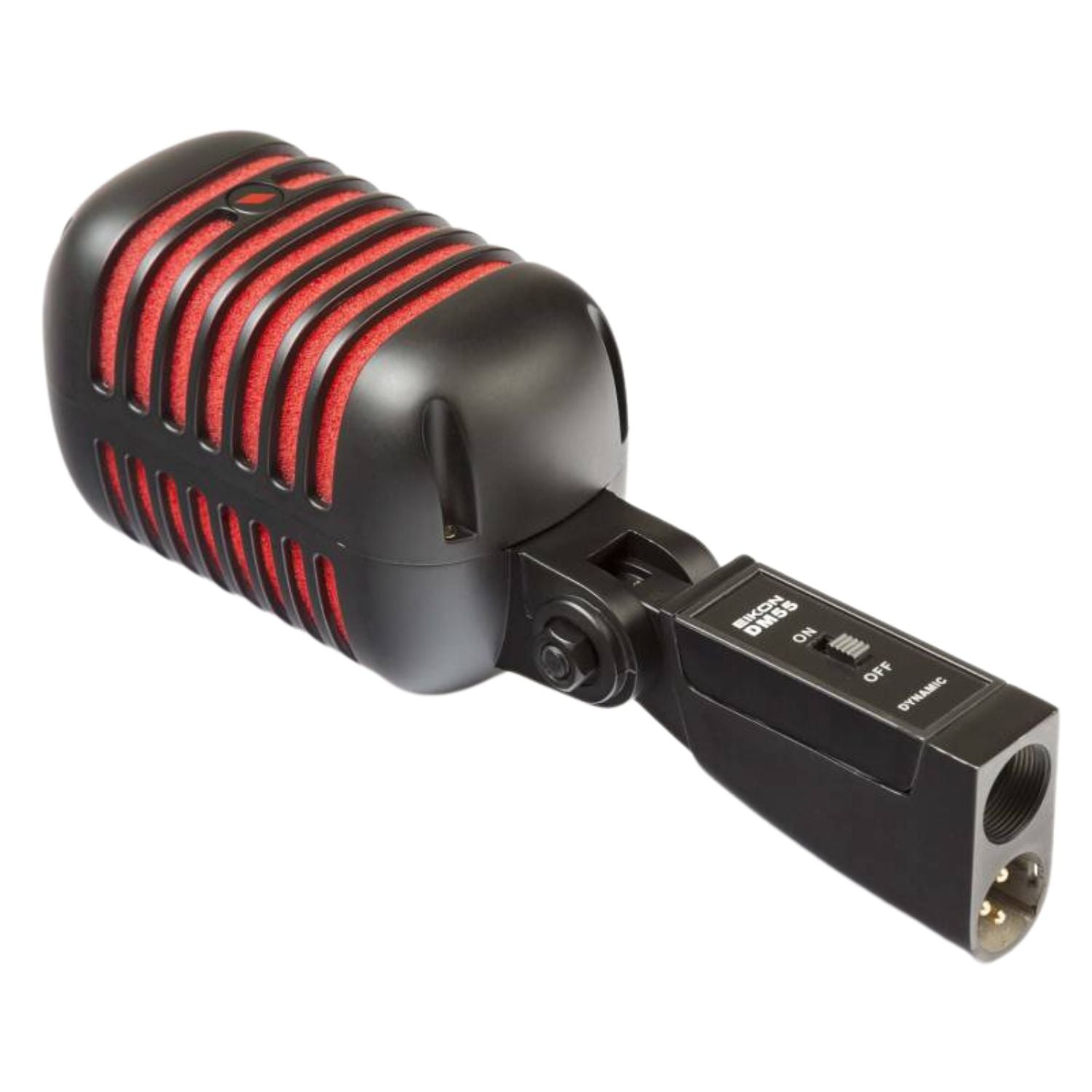 Eikon Audio DM55V2RDBK “VINTAGE” Professional Vocal Dynamic Microphone – Satin Black And Red