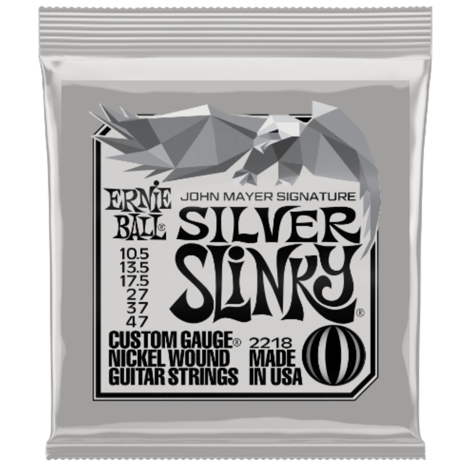 Ernie Ball John Mayer Silver Slinky Nickel Electric Guitar String - 10.5-47
