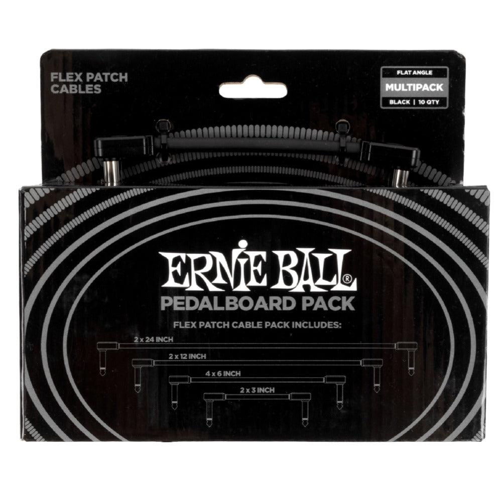 Ernie Ball Multi Pack Bass Flex Patch Cable - Black