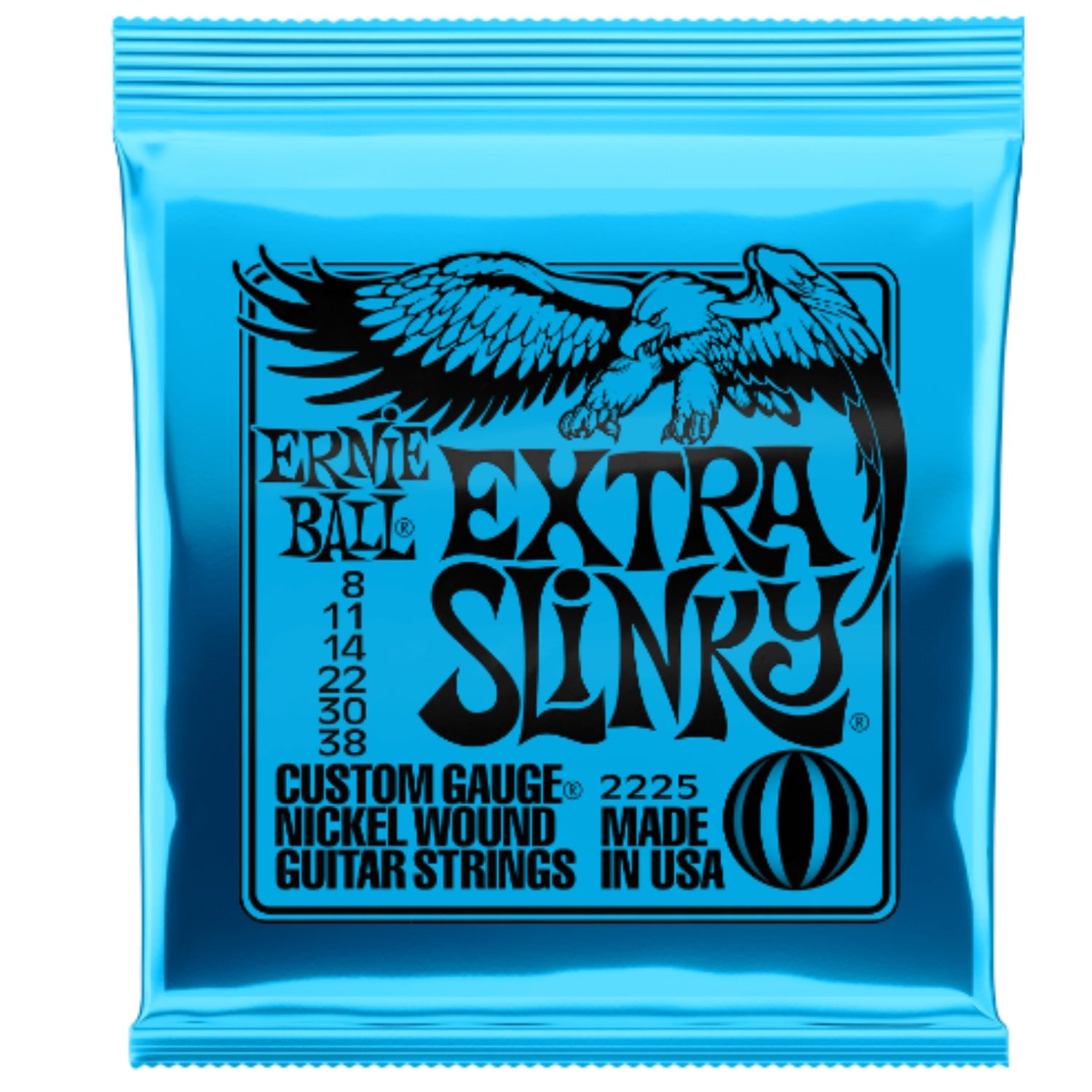Ernie Ball 2225 Electric Guitar Strings Nickel Extra Slinky