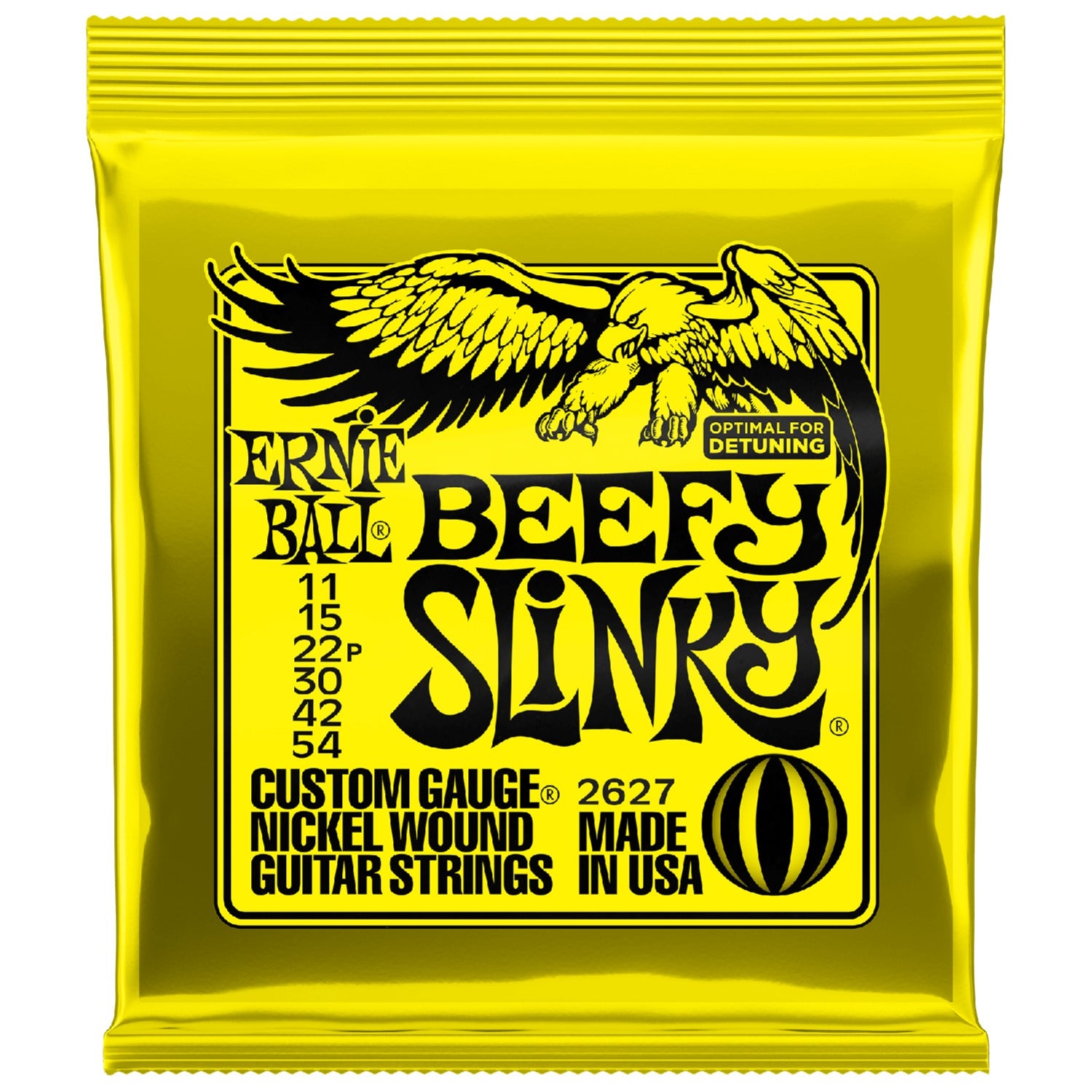 Ernie Ball 2627 Electric Guitar Strings - Nickel Beefy Slinky