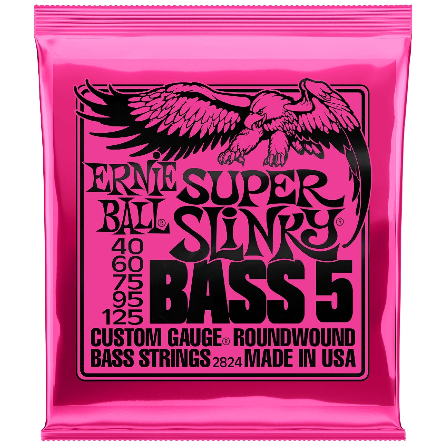 Ernie Ball 2824 Super Slinky 5-String Bass Guitar Strings