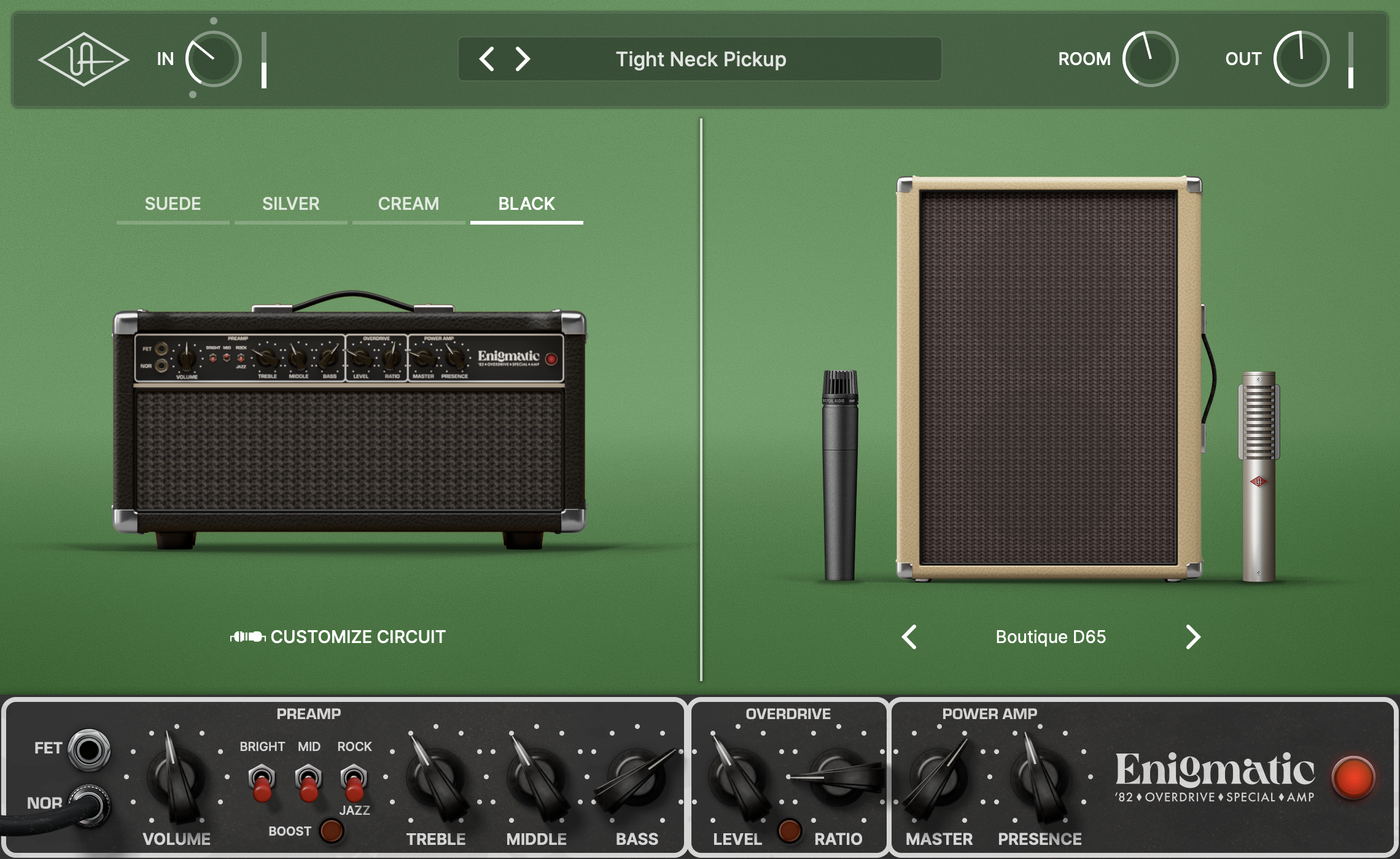 UAD Enigmatic '82 Overdrive Special Amp