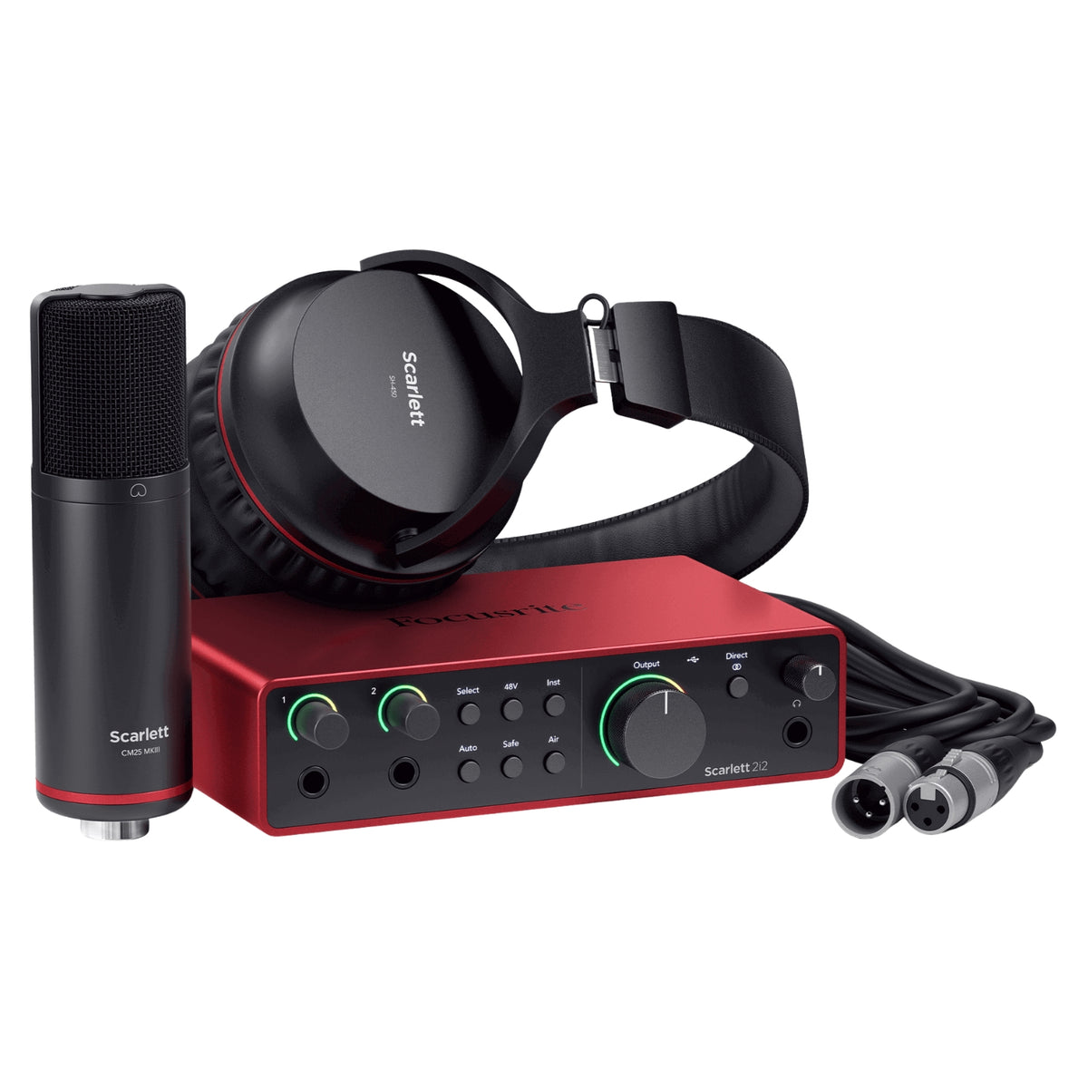 Focusrite Scarlett 2i2 Studio 4th Gen USB Audio Interface and Recording Bundle
