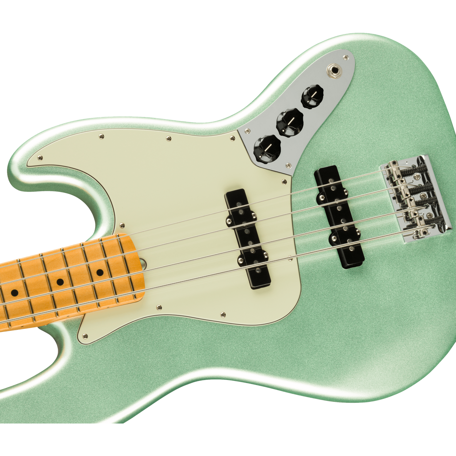 Fender American Professional II Jazz 4-Strings Bass Guitar - Mystic Surf Green