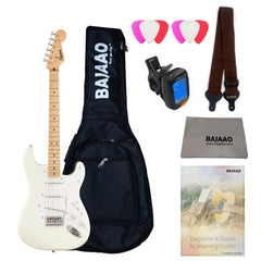 Fender Squier Sonic Stratocaster Electric Guitar with Bag,Polishing Cloth, Strap, Tuner, Pick and Ebook