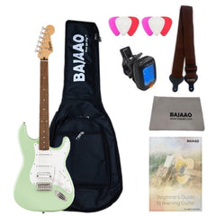 Fender Squier Sonic Stratocaster Electric Guitar with Bag,Polishing Cloth, Strap, Tuner, Pick and Ebook
