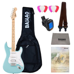 Fender Squier Sonic Stratocaster Electric Guitar with Bag,Polishing Cloth, Strap, Tuner, Pick and Ebook