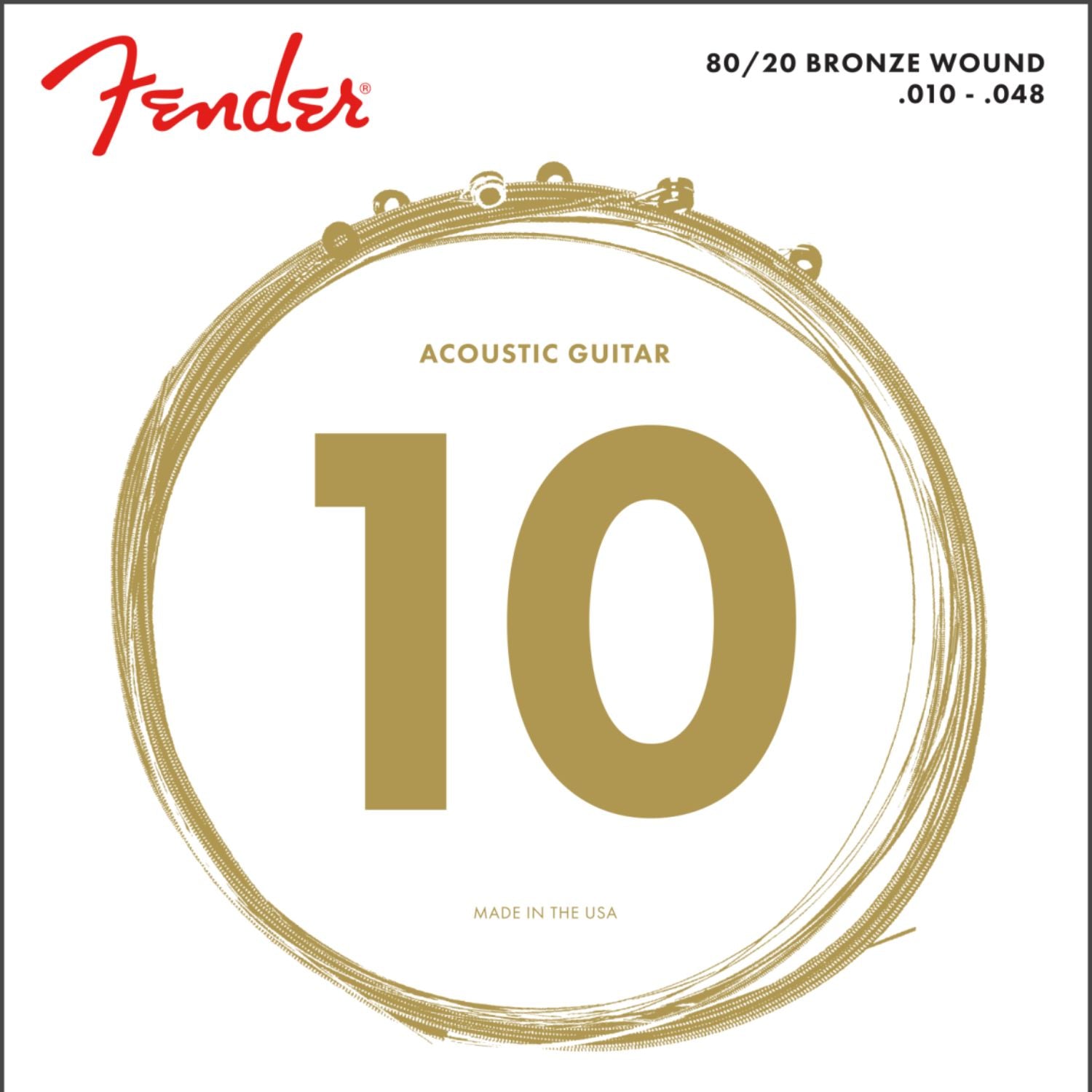 Fender 70XL Acoustic Guitar Strings 80/20 Bronze 10-48