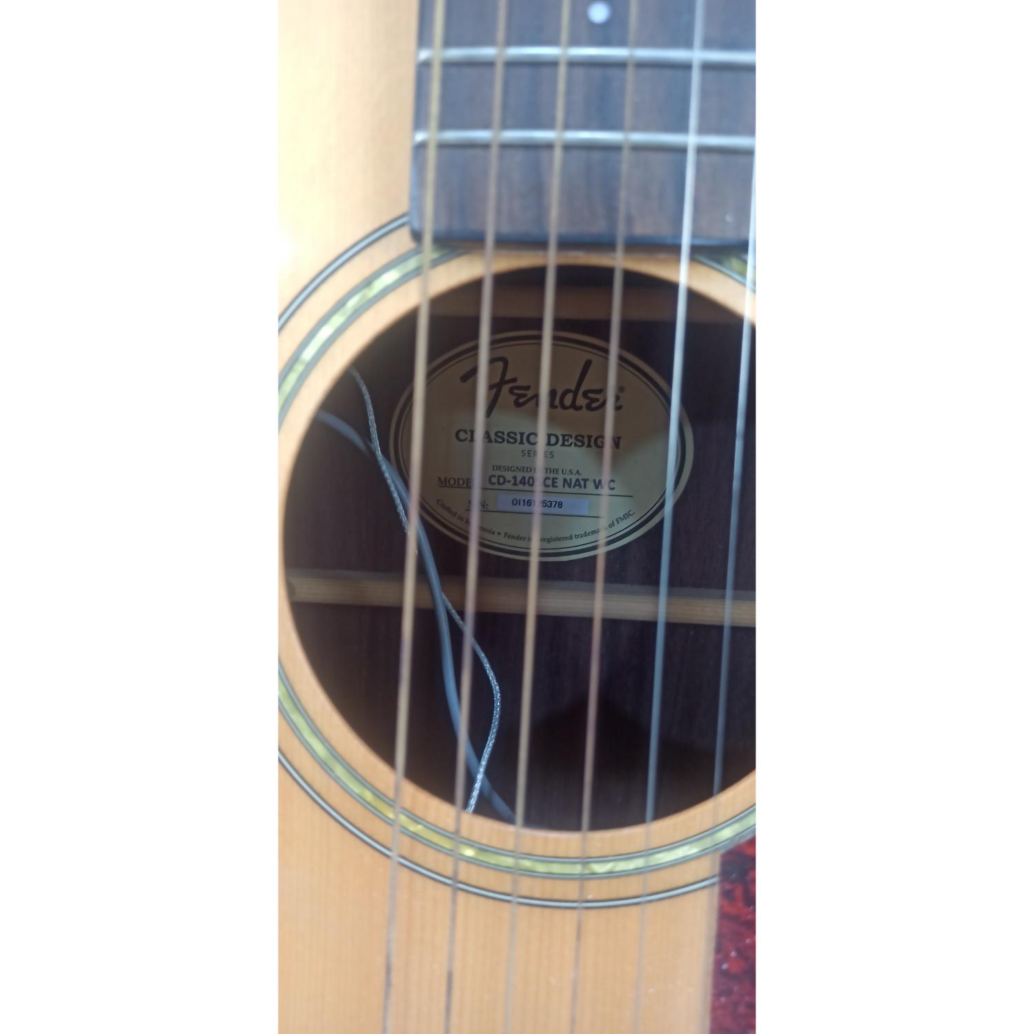 Fender CD-140SCE Electro-Acoustic Guitar with Case - Open Box B Stock