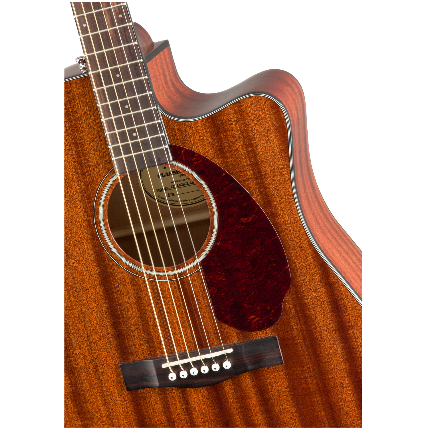 Fender CD140SCE-ALL Electro Acoustic Guitar with Case - Mahogany