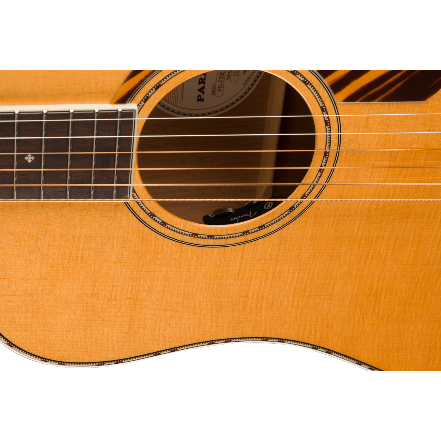 Fender PD 220E Dreadnought Electro Acoustic Guitar with Case
