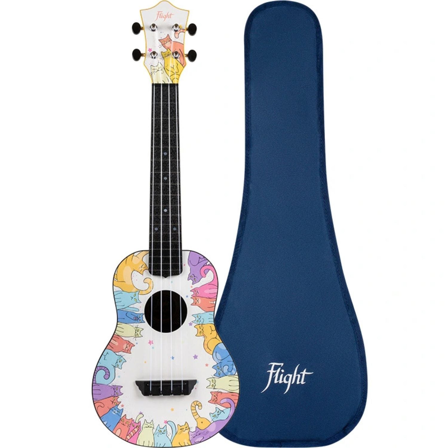 Flight Kitty TUC Travel Concert Ukulele with Bag