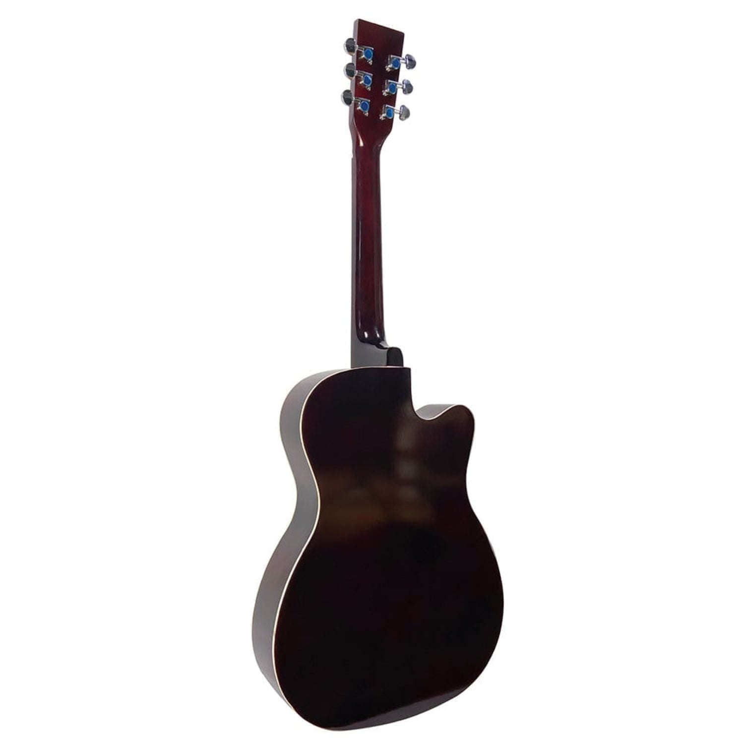 henrix acoustic guitars henrix 38c 38 inch cutaway acoustic guitar with dual action truss rod, gigbag, picks, string set, strap, cloth & ebook