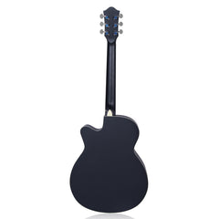 Henrix PRO 40C 40-Inch Cutaway Acoustic Guitar with Dual Action Truss Rod, Gigbag, Picks, String Set, Strap, Cloth & Ebook - Open Box