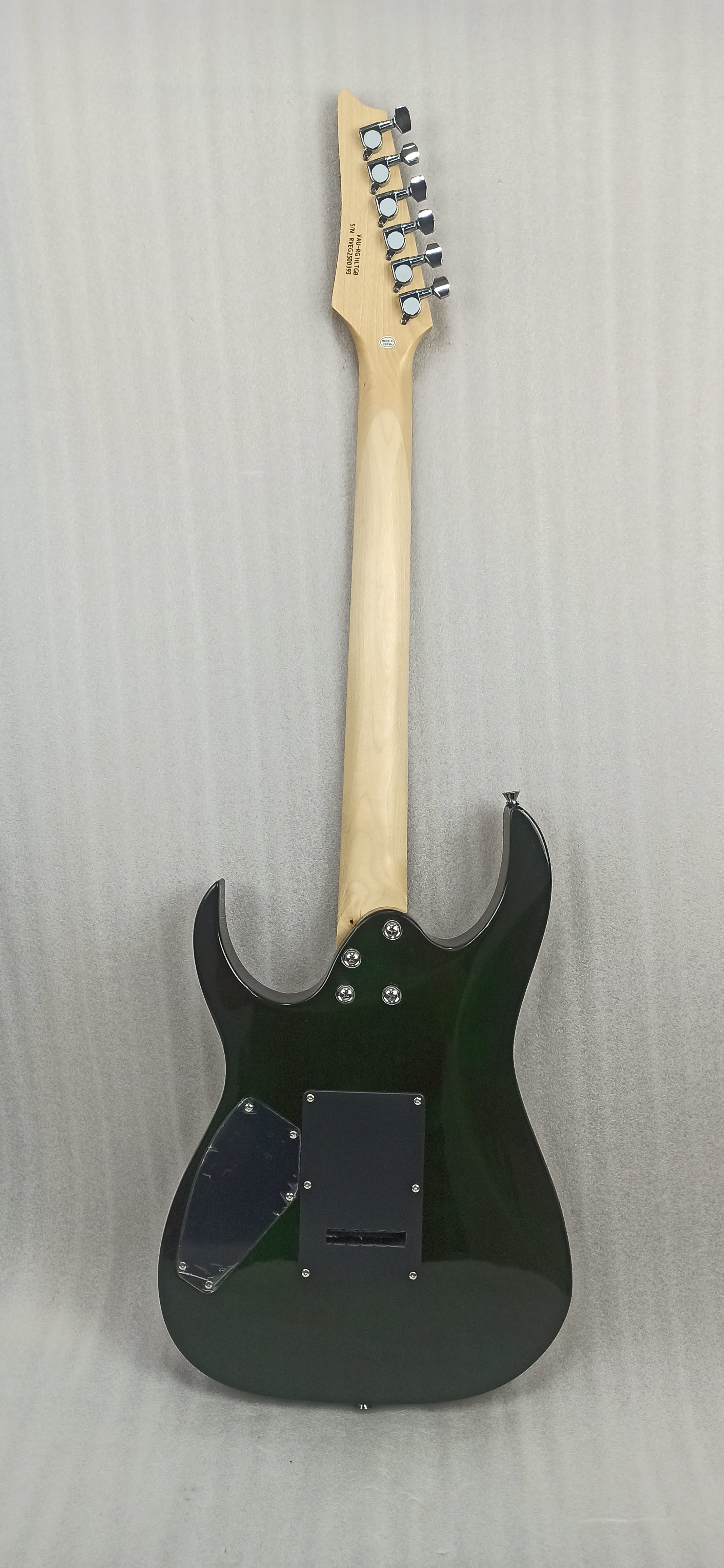 Vault RG1 Soloist Premium Electric Guitar - Transparent Green Burst - Open Box B Stock