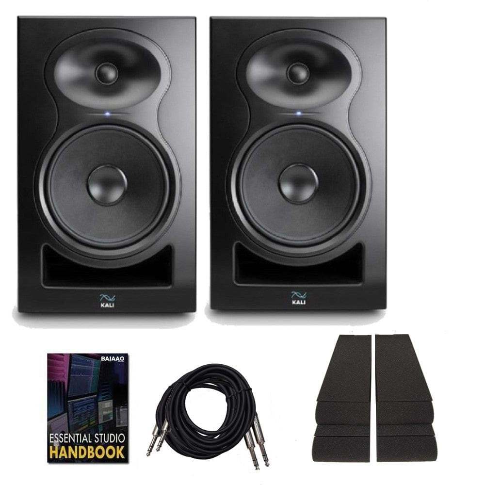 Kali Audio LP-8 2nd Wave Lone Pine Series 8" Active Studio Monitor with Isolation Pads, Cables and Ebook - Pair