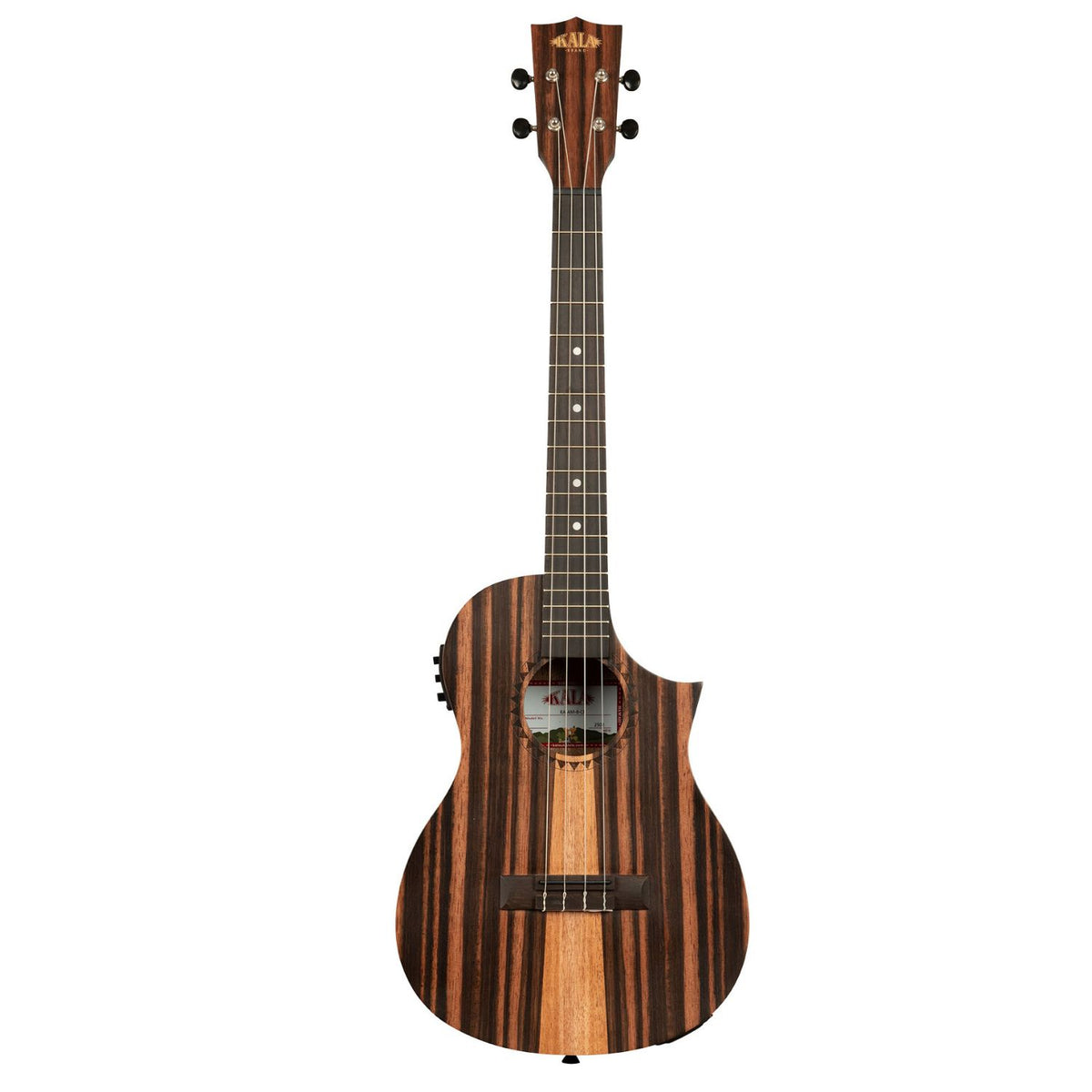 Kala KA-AM-B-CE Amara Tri-Top Baritone Ukulele with Cutaway & EQ