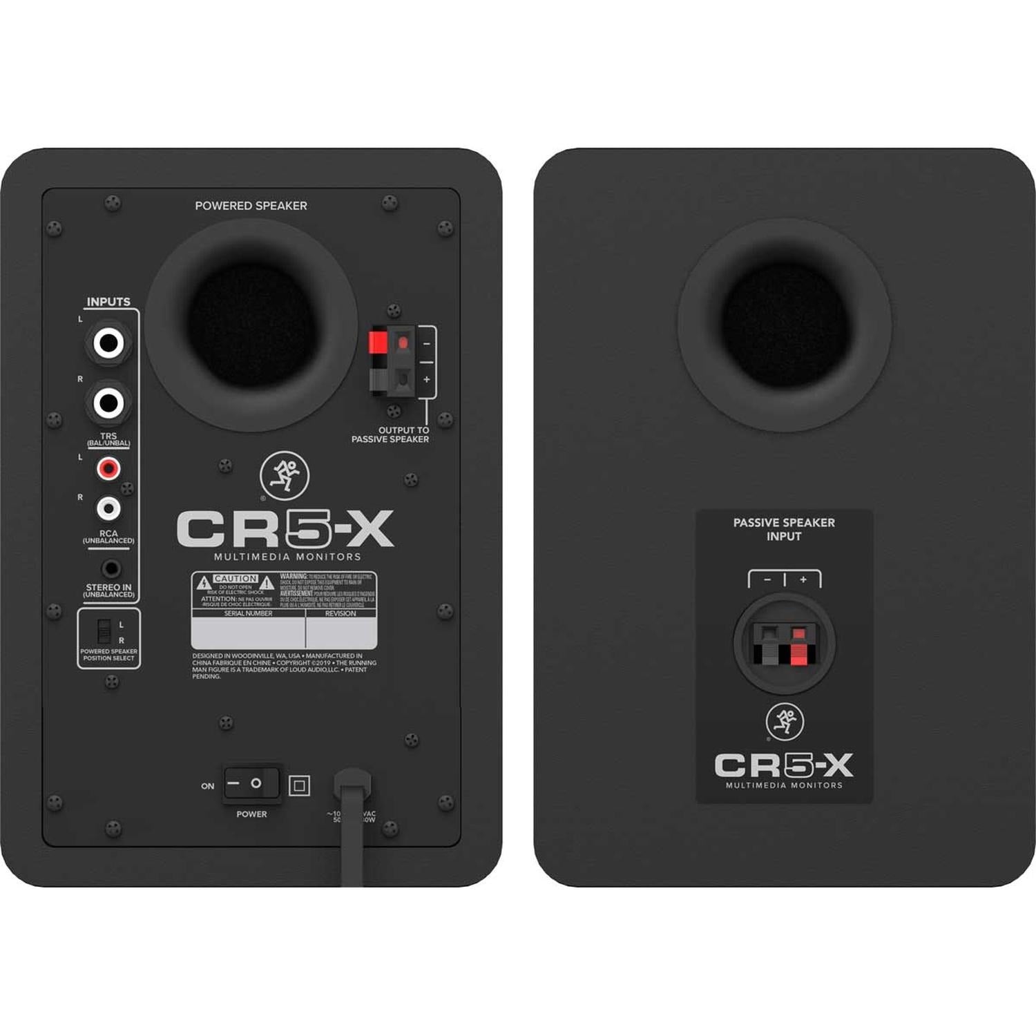 Mackie CR5 X Class D Studio Multimedia Monitor - Pair