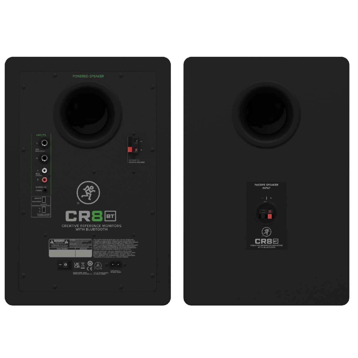 Mackie CR-8BT 8" Powered Studio Monitors with Tone Control and Bluetooth
