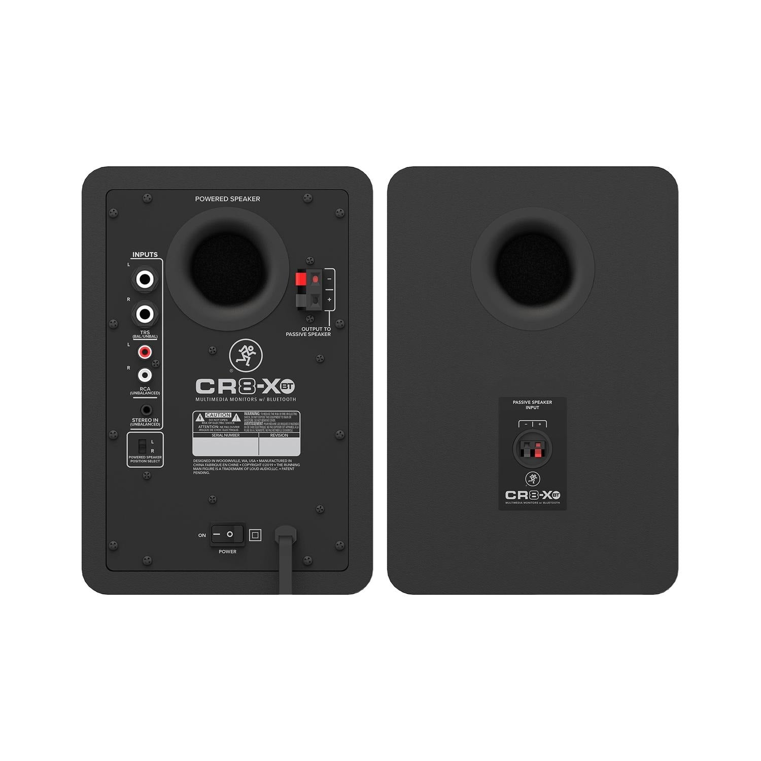 Mackie CR8 XBT Class D Studio Multimedia Monitor Pair