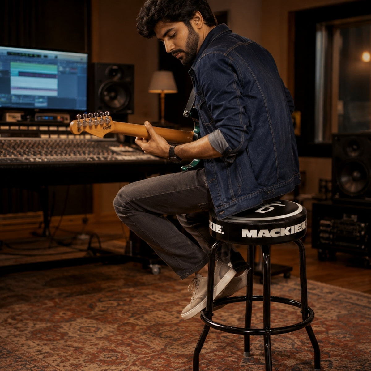 Mackie Studio Stool with Mackie Logos