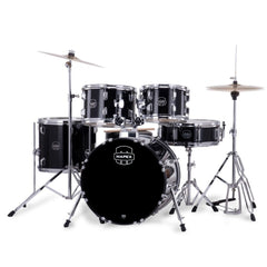 Mapex CM5844FTC Jazz Jr Comet 5 Piece Acoustic Drum Set with Hardware Throne & Cymbals