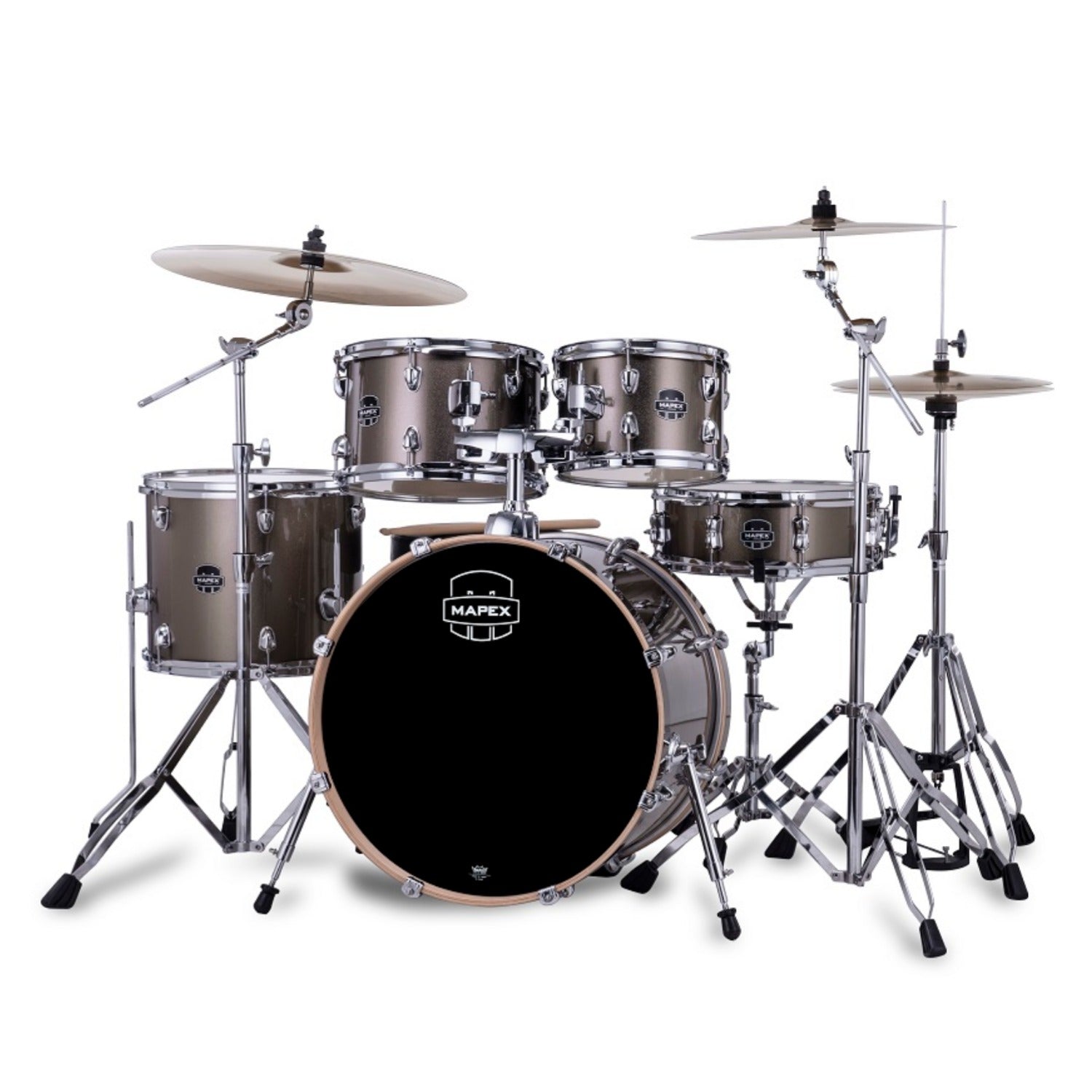 Mapex VE5045FT Venus 5 Piece Jazz Acoustic Drum Kits with Hardware & Throne