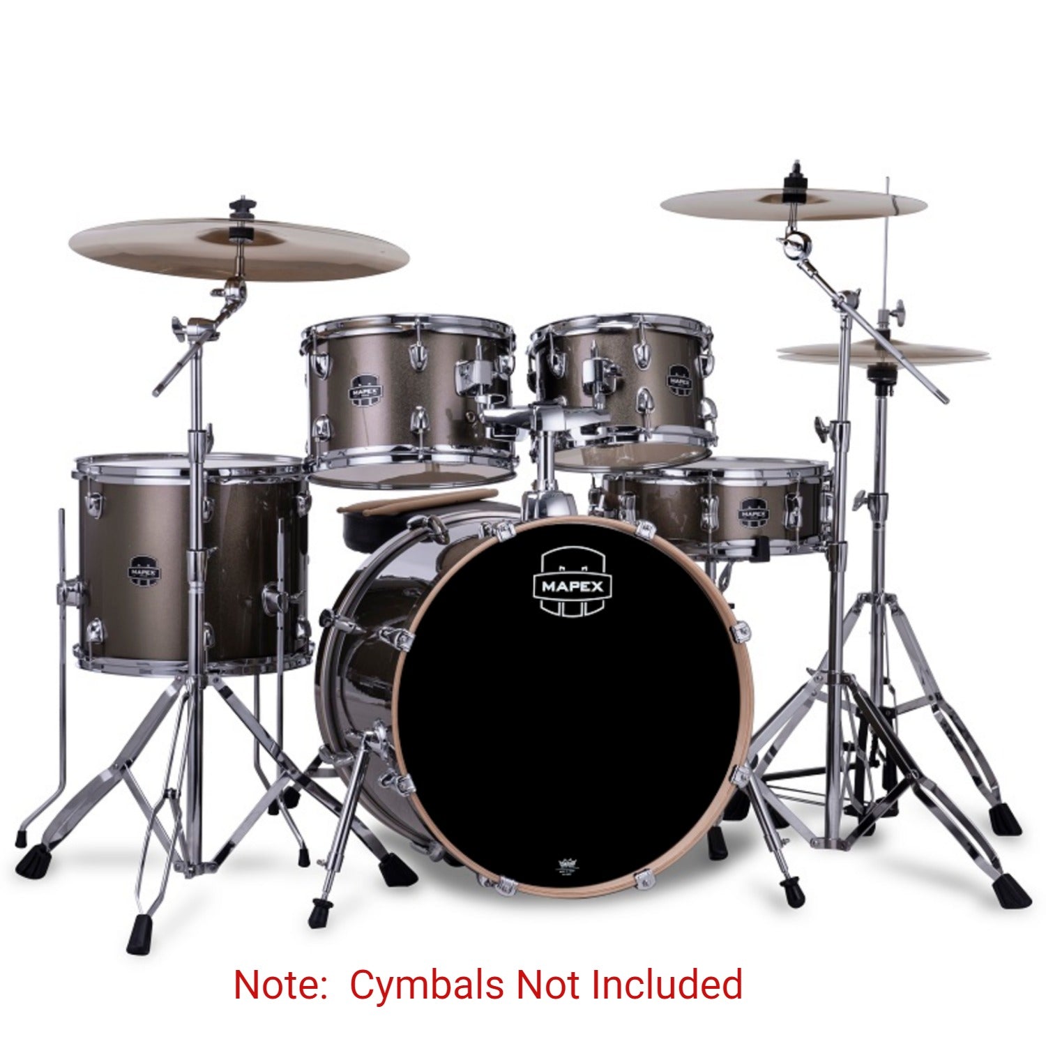 Mapex VE5045FT Venus 5 Piece Jazz Acoustic Drum Kits with Hardware & Throne