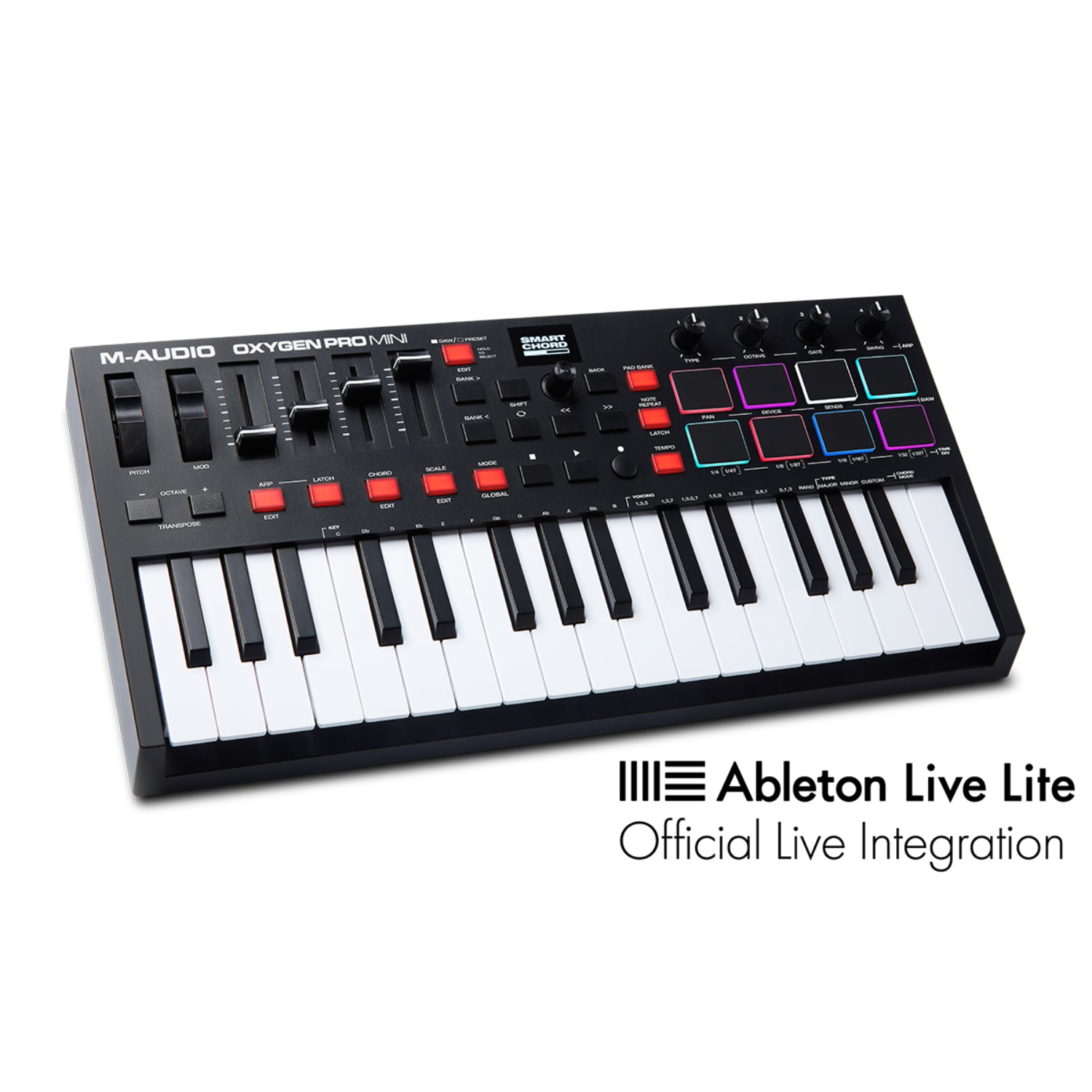 M-Audio Oxygen Pro USB Powered MIDI Controller With Smart Controls & Auto Mapping