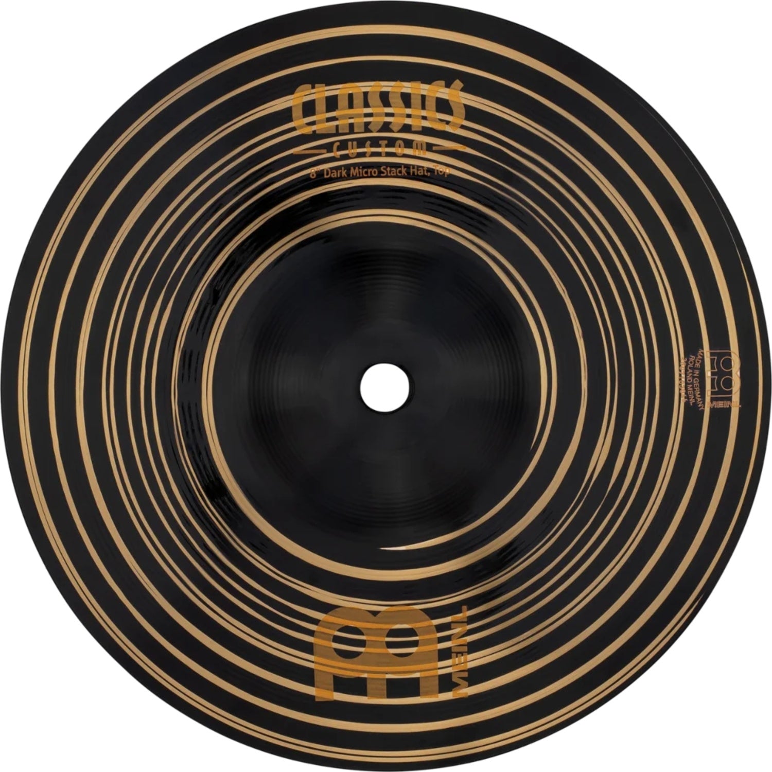 Meinl CC8DAH 8-inch Classic Custom Dark Micro Stack Hi-Hat Cymbal
