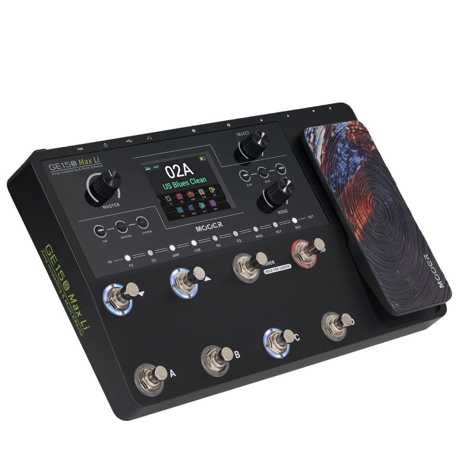 Mooer GE150 Max Li Rechargeable Lithium Battery Version Multi-Effects Pedals