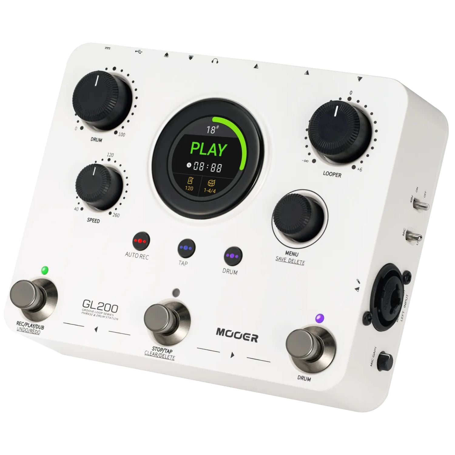 Mooer GL200 Groove Loop Pedal Drum Machine