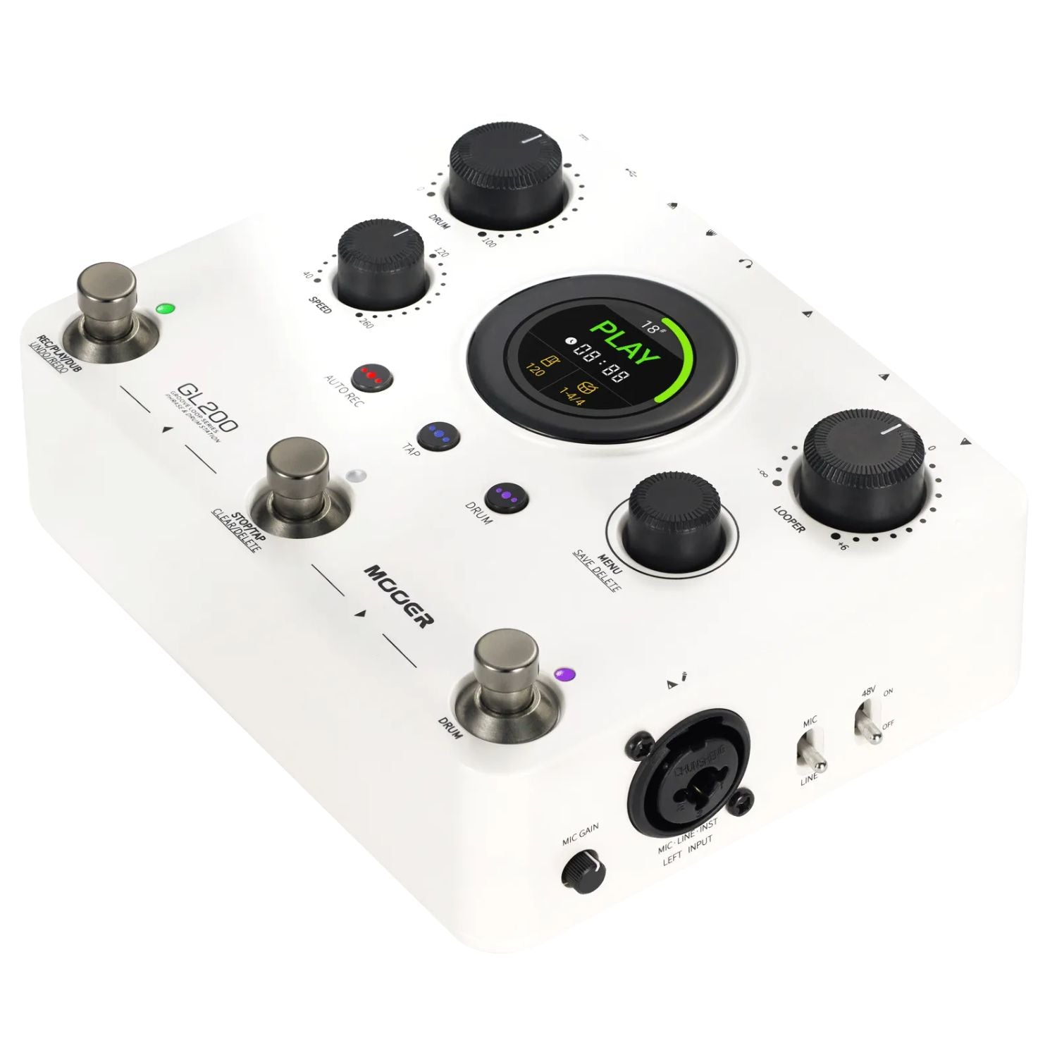 Mooer GL200 Groove Loop Pedal Drum Machine