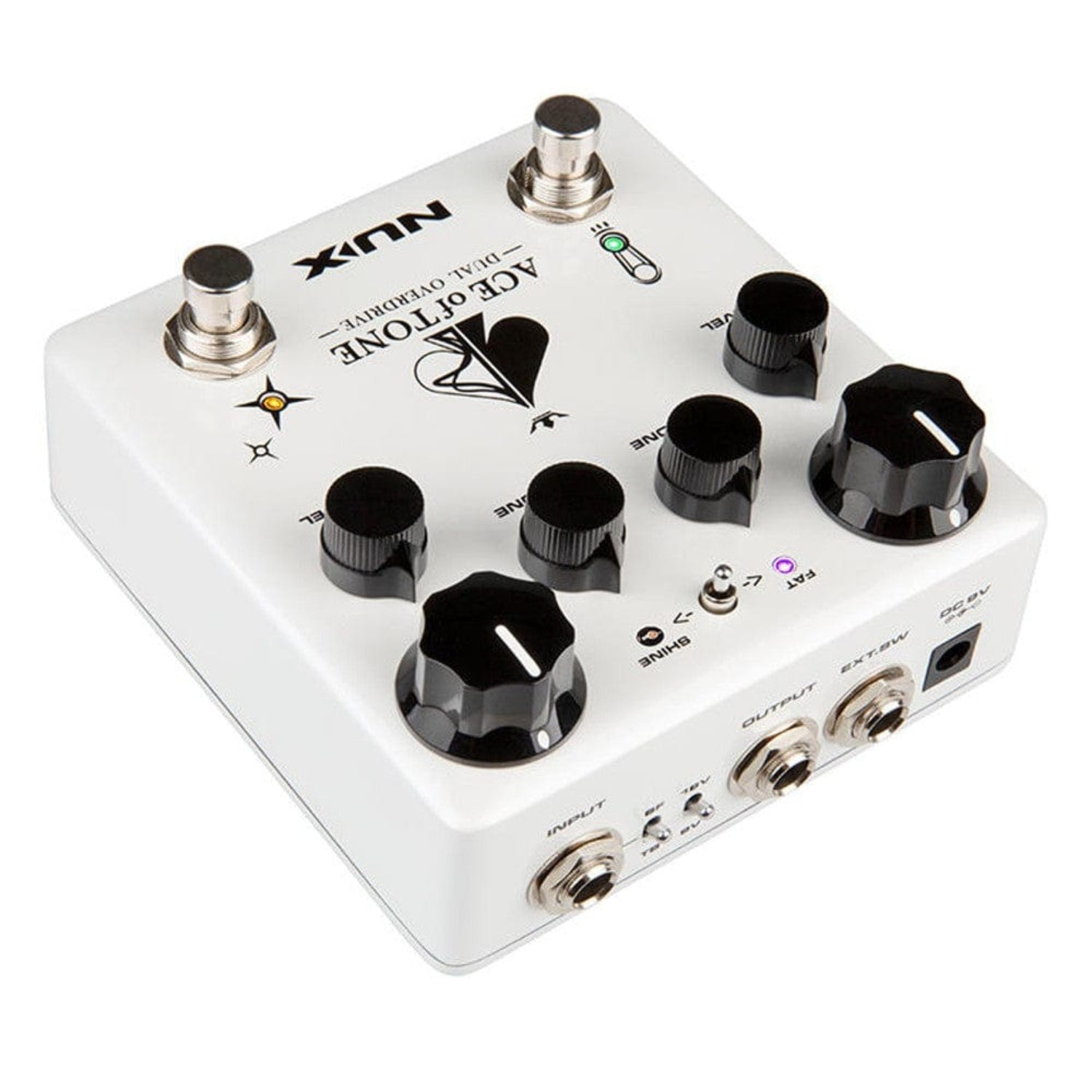 nux effect pedals nux ndo 5 ace of tone dual overdrive pedal