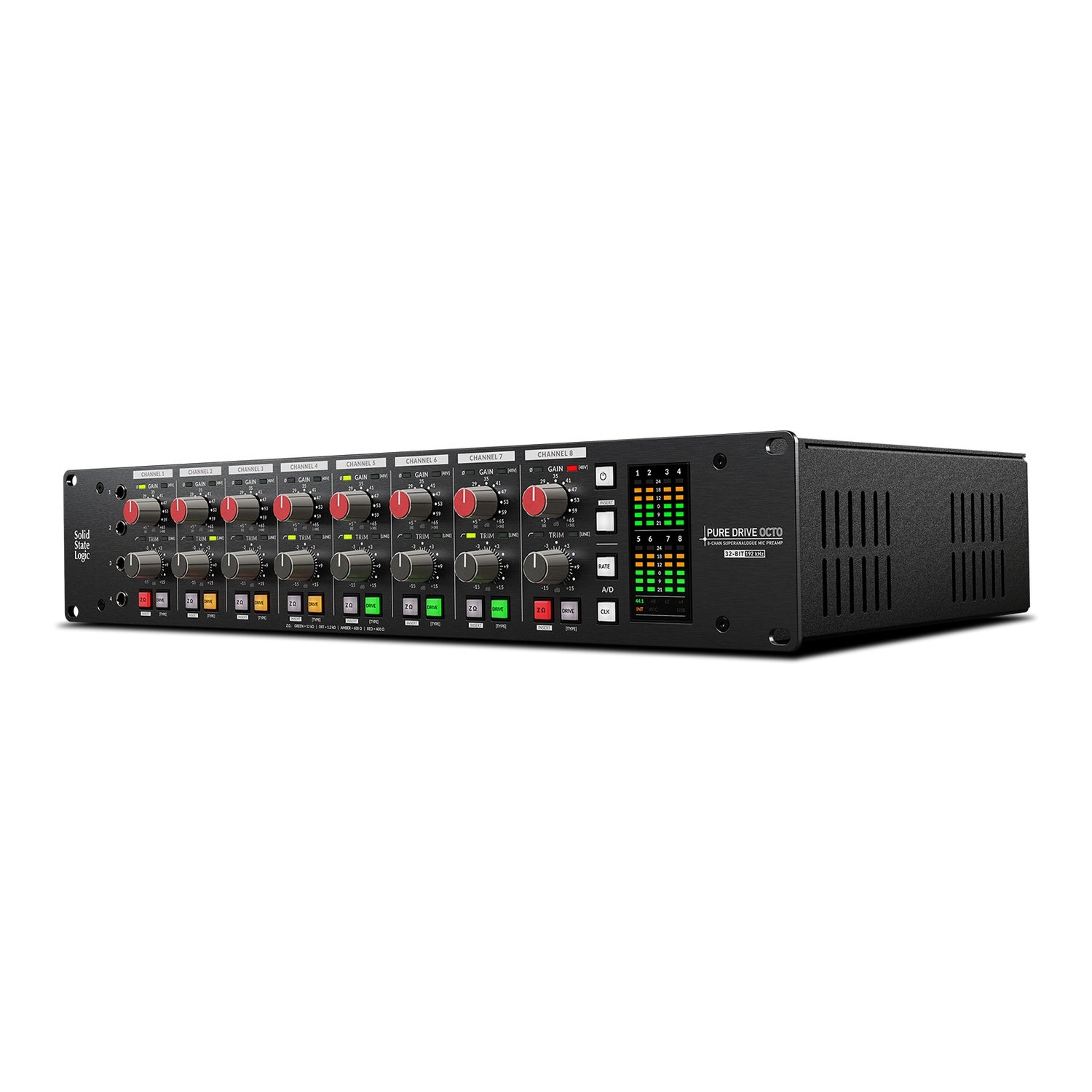 Solid State Logic PureDrive Octo 8-Channel Microphone Preamp