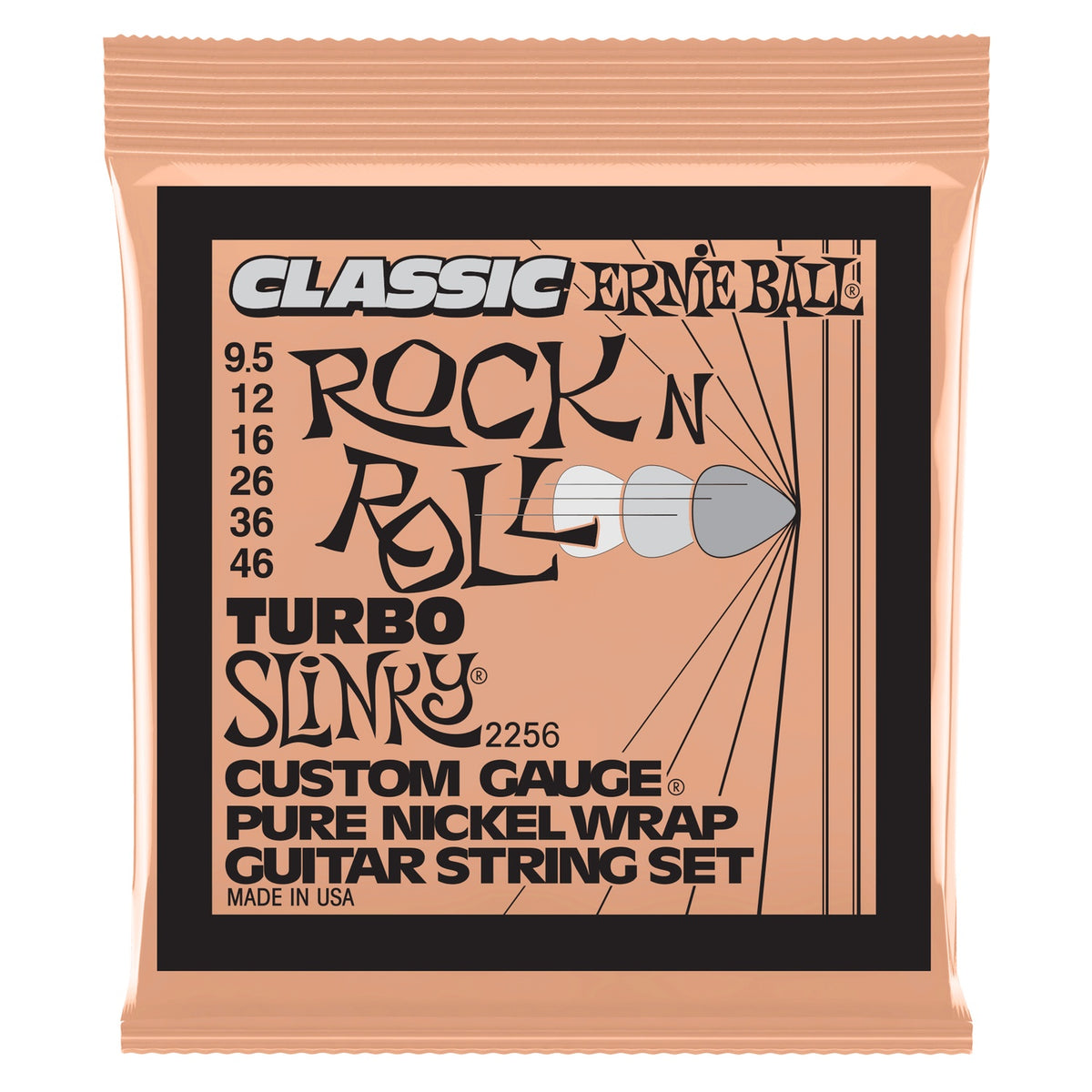 Ernie Ball Classic Turbo Slinky Electric Guitar Strings - 9.5-46